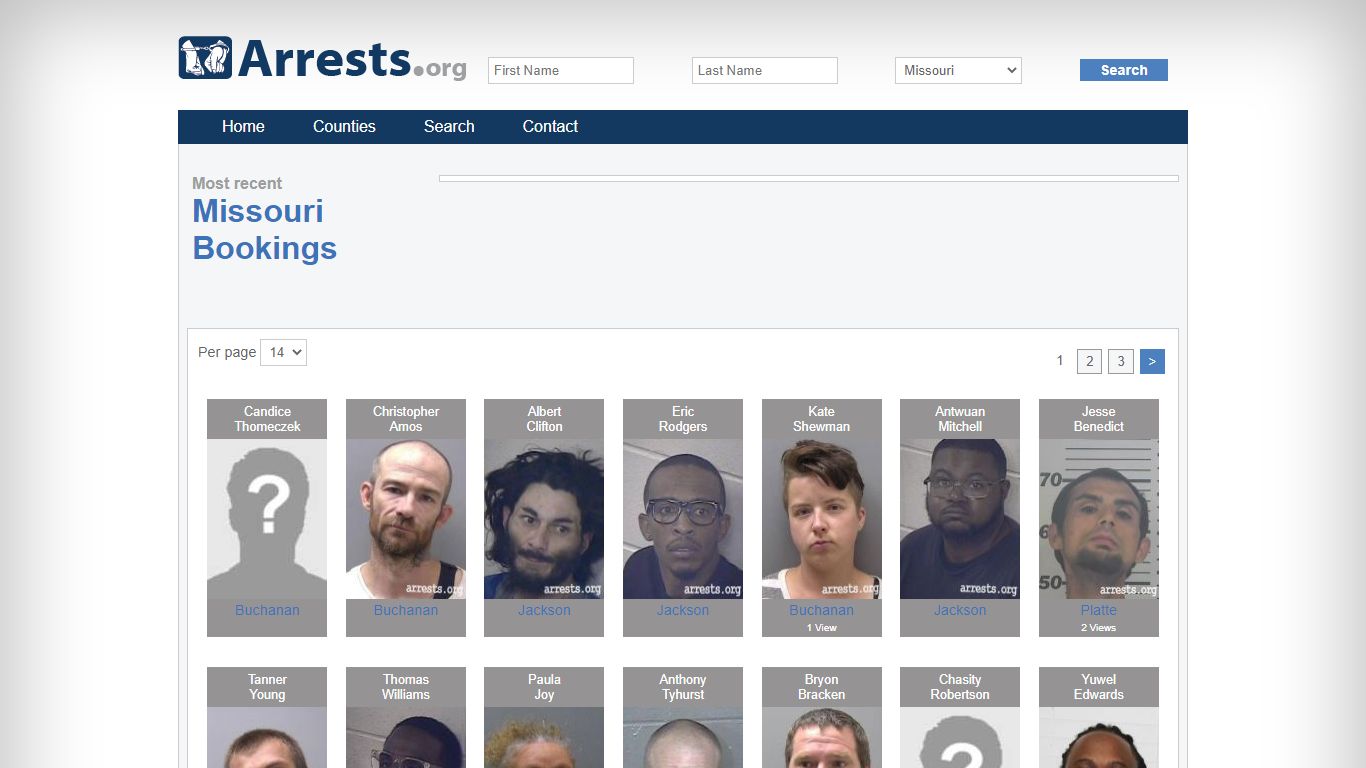 Missouri Arrests and Inmate Search